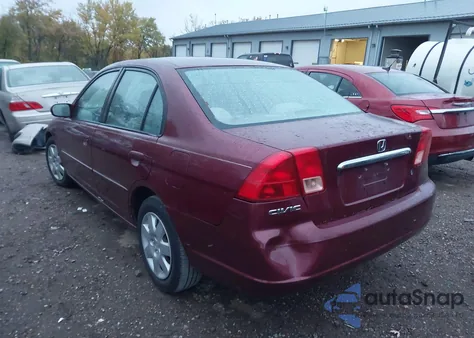 2002 Honda Civic Ex z USA, uszkodzony, nr VIN 1HGES26722L063846